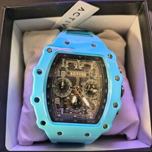 Activa X Invicta Blue Skeleton Watch